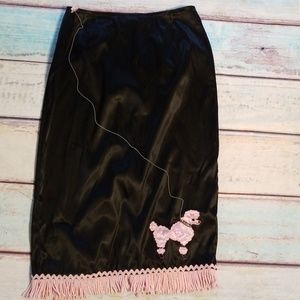 Vintage Mode Merr Poodle Pencil Skirt